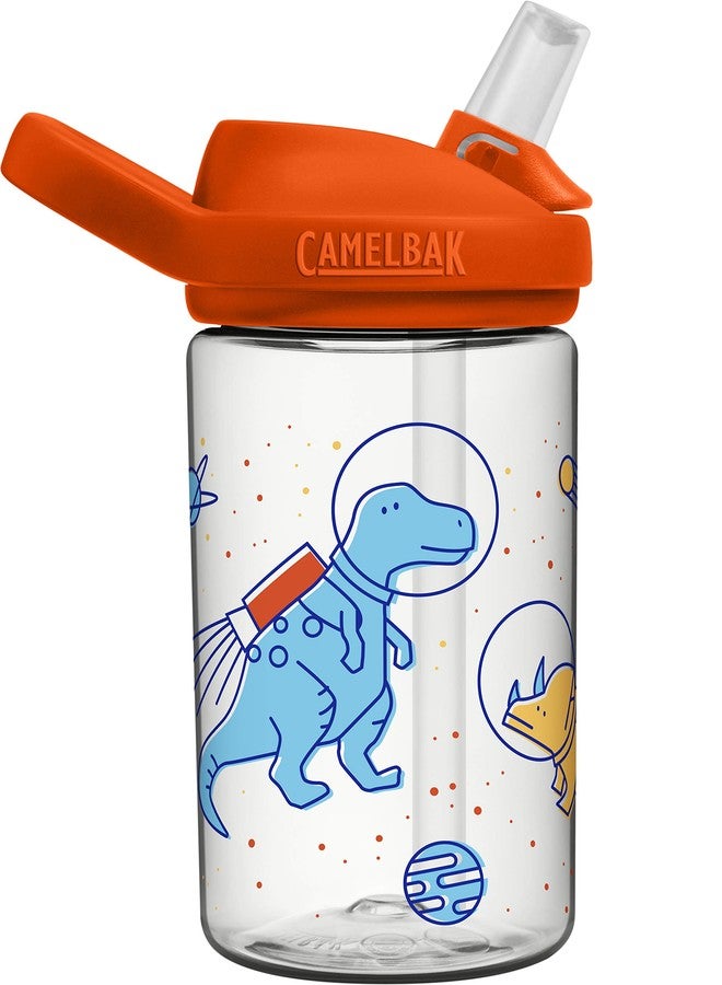CAMELBAK Eddy+ Kids BPA-Free Water Bottle with Straw, 14oz, Space Dinos - Image 3